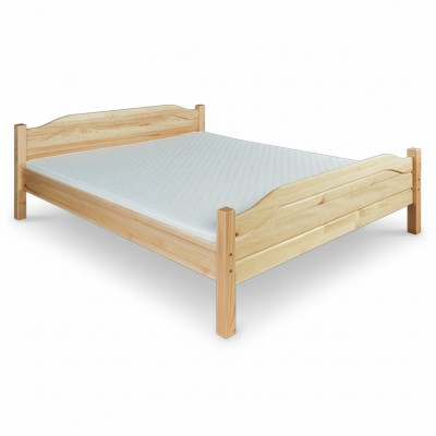Solid wood bed, real wood double bed, bedroom, hotel, 180x200 style, solid furniture