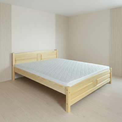 Bed 200x200cm solid wood bed frame double bed