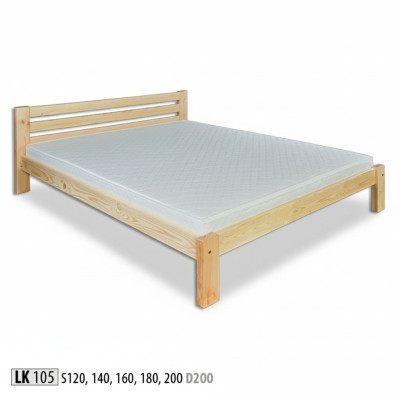 Wooden bed slatted frame double bed solid wood furniture wooden furniture handmade 200*200 cm