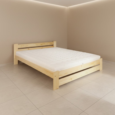 Solid wood bed 200x200 double bed pine solid real wood bed full wood bed new