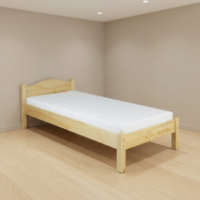Solid wood bed 100x200 single bed pine solid youth bed full solid wood bed new