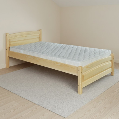 Solid wood bed pine wood bed frame 100x200 solid wood guest bed handmade new