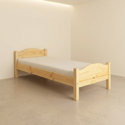 Single bed youth bed pine bed pine solid wood wooden bed 100x200 handmade new