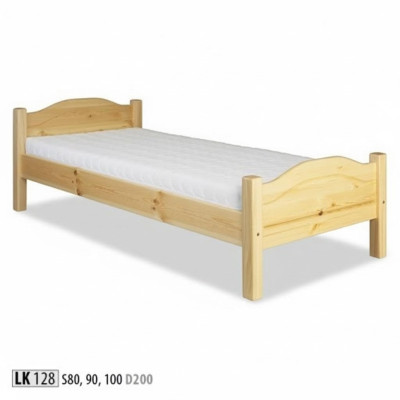 Single bed youth bed pine bed pine solid wood wooden bed 100x200 handmade new
