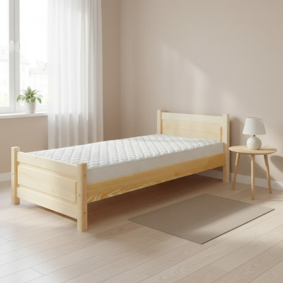 Solid wood bed genuine wood, massive wood bed 100x200 single bed, senior bed, handmade