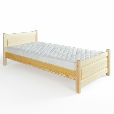 Solid wood bed genuine wood, massive wood bed 100x200 single bed, senior bed, handmade
