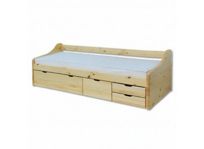 Wooden bed, solid wood bed, beds, bedroom, hotel, 90x200 style, solid furniture.