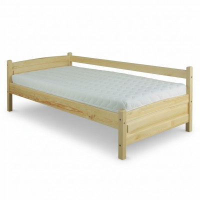 Solid wood bed, pine wood bed frame 90x200, solid wood guest bed, handmade, new