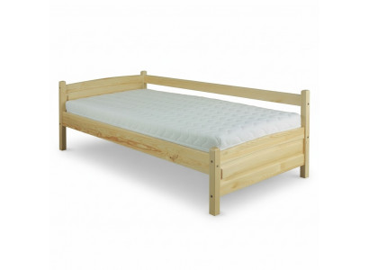 Solid wood bed, pine wood bed frame 90x200, solid wood guest bed, handmade, new