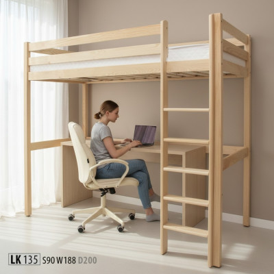 Children's bed children's bunk bed ladder loft bed furniture wood furniture bunk bed solid wood