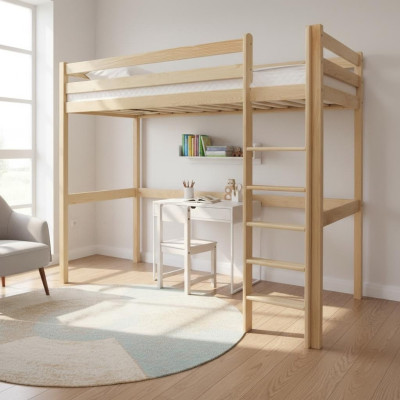 Children's bed children's bunk bed ladder loft bed furniture wood furniture bunk bed solid wood