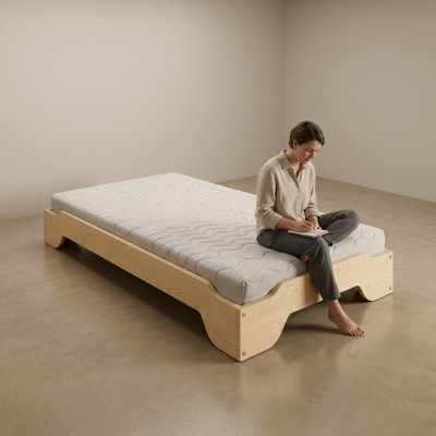 Solid wood bed 90x200 single bed pine solid youth bed solid wood bed new