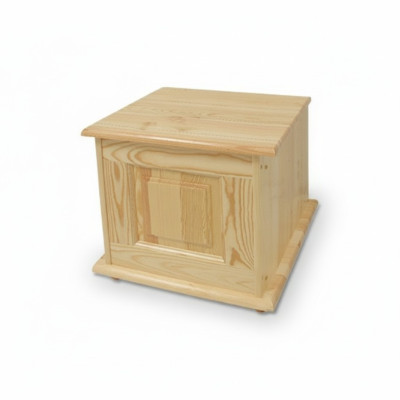 Solid Wood Box Furniture Wood Furniture Handcrafted Box Chest Real Wood 45x45cm