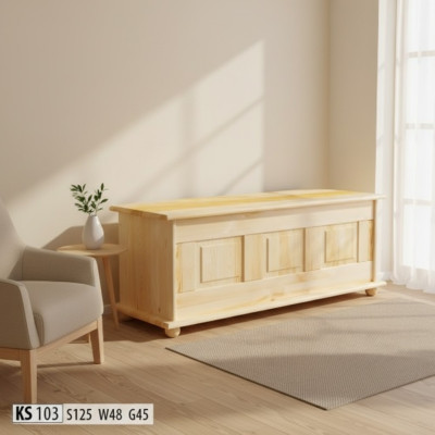 Solid wood storage box wooden crate lid pine handmade box boxes 125x45