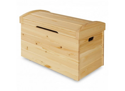 Solid Wood Deco Box Furniture Wooden Furniture Handcrafted Chest Trunk Real Wood 90x55cm