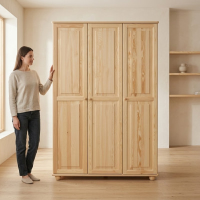 Solid wood, real wood, solid wood wardrobe cabinet, massive cabinets, country house.