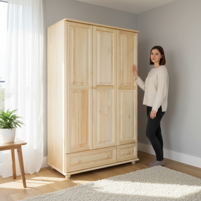 Wardrobe Bedroom Wood Genuine Handcrafted Solid Wood Wardrobe Wood Cabinets