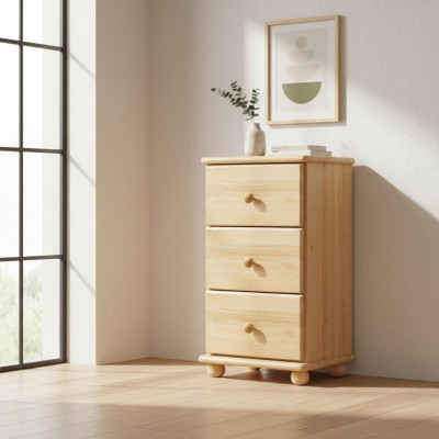 Massive nightstand bedside table chest of drawers handmade wood furniture