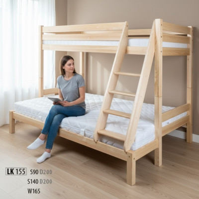 Bunk bed, solid pine, solid wood beds, children's bed, loft bed, bed, new