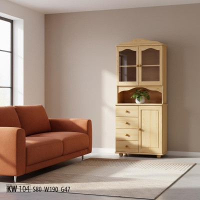 Kitchen cabinet solid wood buffet cabinet sideboard handcrafted solid furniture china cabinet