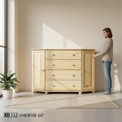 Sideboard massive dresser cabinet furniture solid wood cabinets new sideboard