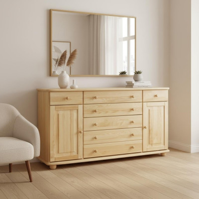 Sideboard Dresser Solid Side Cabinet Furniture Dressers Real Wood Cabinets New