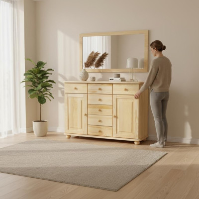 Sideboard Solid Sideboard Furniture Lowboard New Sideboard Cabinet Dressers Real Wood
