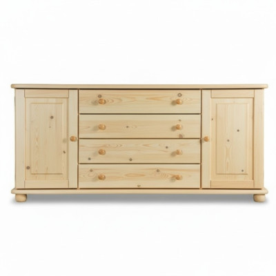 Solid Wood Sideboard Dresser Cabinet Furniture Dressers Real Wood Lowboard New