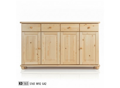 Cabinet 165cm sideboard cupboard wooden cupboard furniture solid wood dresser