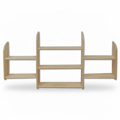 Wall shelf, solid pine wood, 150x69cm, solid wood wall shelf, flower shelf, hanging shelf