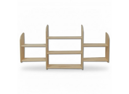 Wall shelf, solid pine wood, 150x69cm, solid wood wall shelf, flower shelf, hanging shelf