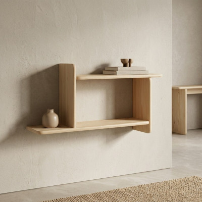 Handmade wall shelf shelving bookshelf living room wall shelf solid wood