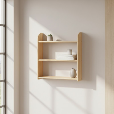 Wall shelf, solid pine wood, solid wood wall shelf, flower shelf, hanging shelf, shelf, new.