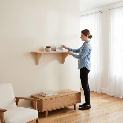 Wall shelf, bookcase, bookshelf, solid wood furniture, wooden furniture, handmade.