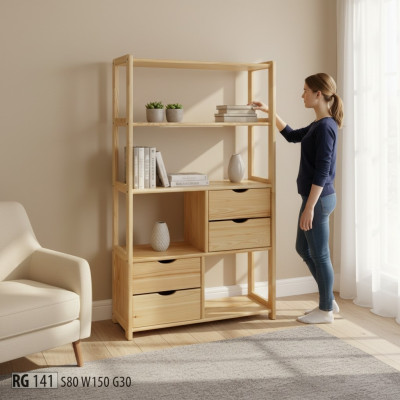 Designer cabinet wall shelf wall shelves living room cabinets office furniture solid wood