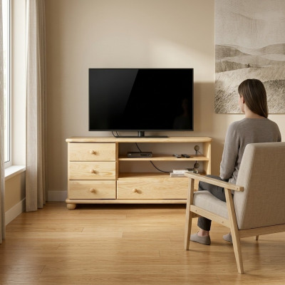 RTV sideboard wooden dresser sideboards living room dressers 124cm solid furniture