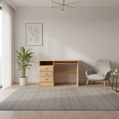Desk Real Wood Massive Table Office Furniture Solid Desks Wooden Table