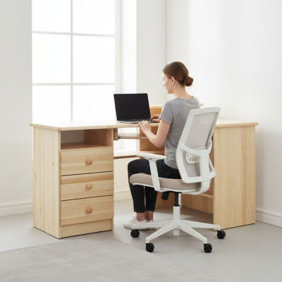 Table wood desk tables corner desk computer desk solid real wood