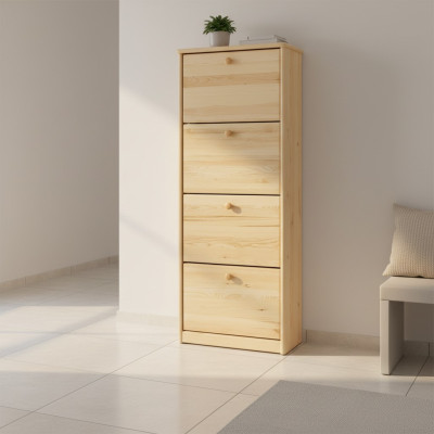 Shoe cabinet compartment sideboard solid wood solid furniture shoe rack shelf