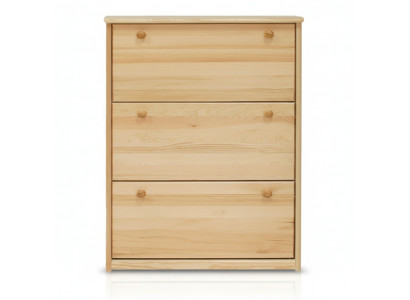 Handmade shoe cabinet wooden sideboard entrance hall dresser with 3 compartments