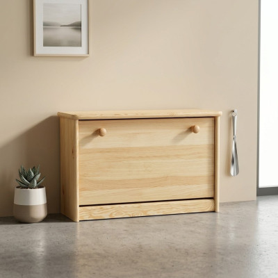 Shoe cabinet pine dresser solid wood furniture shoe flap shoe rack