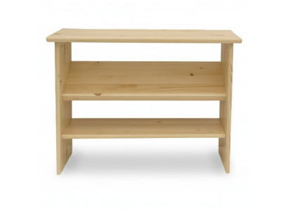 Handmade shoe rack 2-layer shoe stand 2-level shoe shelf real wood