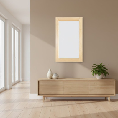Handmade mirror solid wood massive frame pine wall mirror 50 * 80 cm new