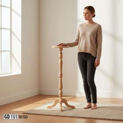 Stand for flowers wooden stand Russian work stand made of real wood base