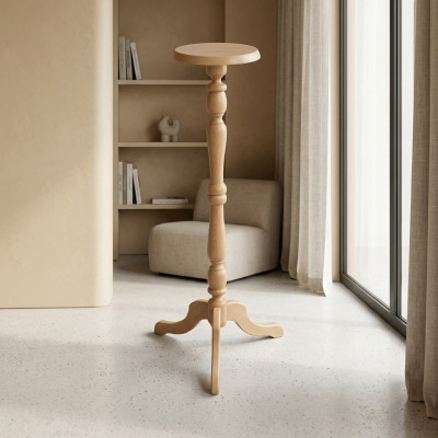 Stand for flowers wooden stand Russian work stand made of real wood base