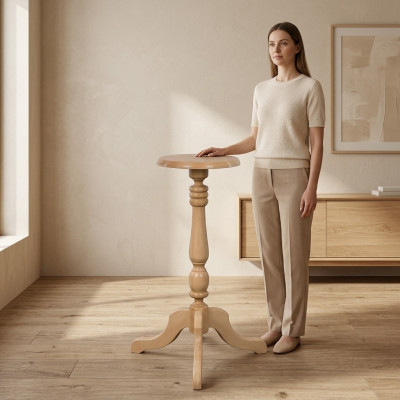 Flower stands made of handcrafted wooden stands from real wood