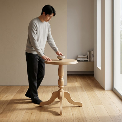 Stand for flowers Wooden stand Russian work stand made of real wood 50 cm