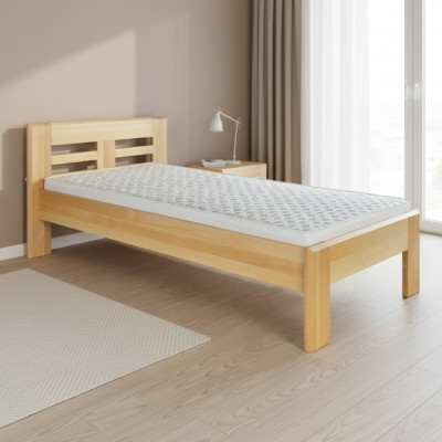 Wooden bed real wood bed beds bedroom hotel 100x200 style solid furniture