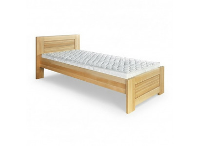 Wooden bed real wood bed bedroom hotel 100x200 style solid furniture beds