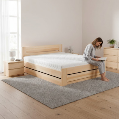 Bed 180x200cm Solid Wood Beds Double Bed Marital Bed Bedroom Furniture New